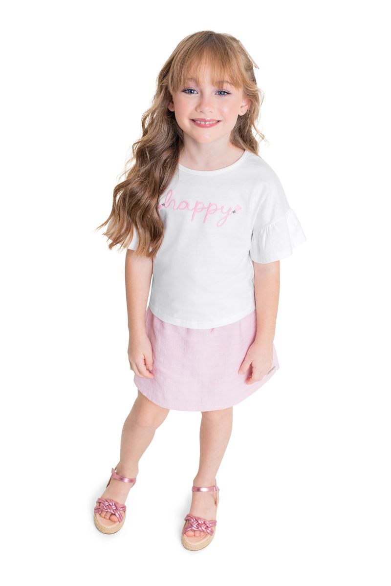 Conjunto-Infantil-com-Blusa-e-Short-Saia-para-Menina-Branco