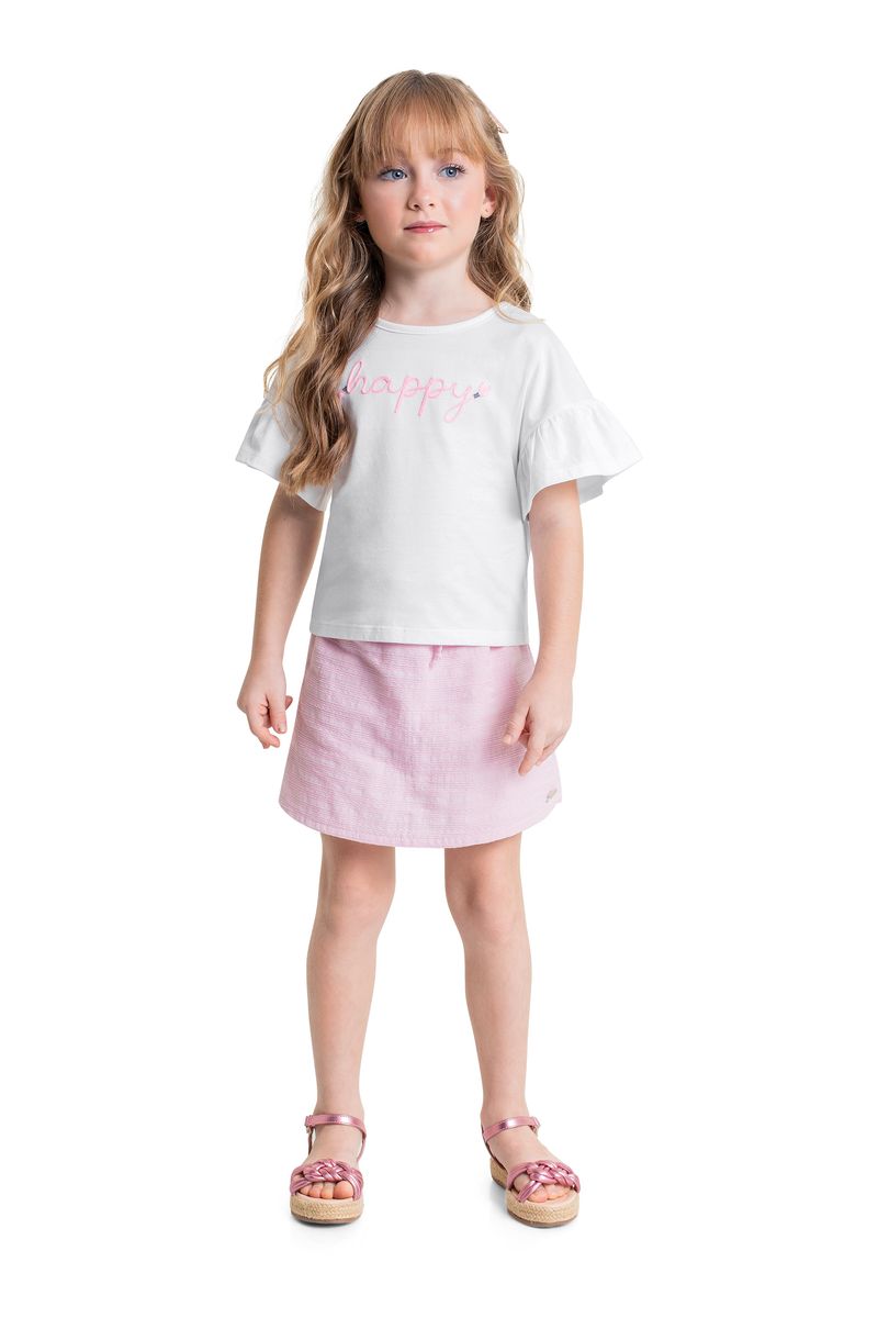 Conjunto-Infantil-com-Blusa-e-Short-Saia-para-Menina-Branco