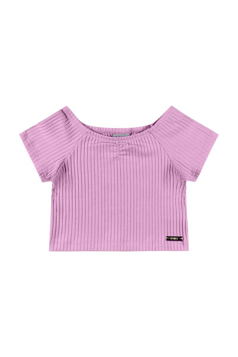 Cropped-Infantil-para-Menina-Roxo