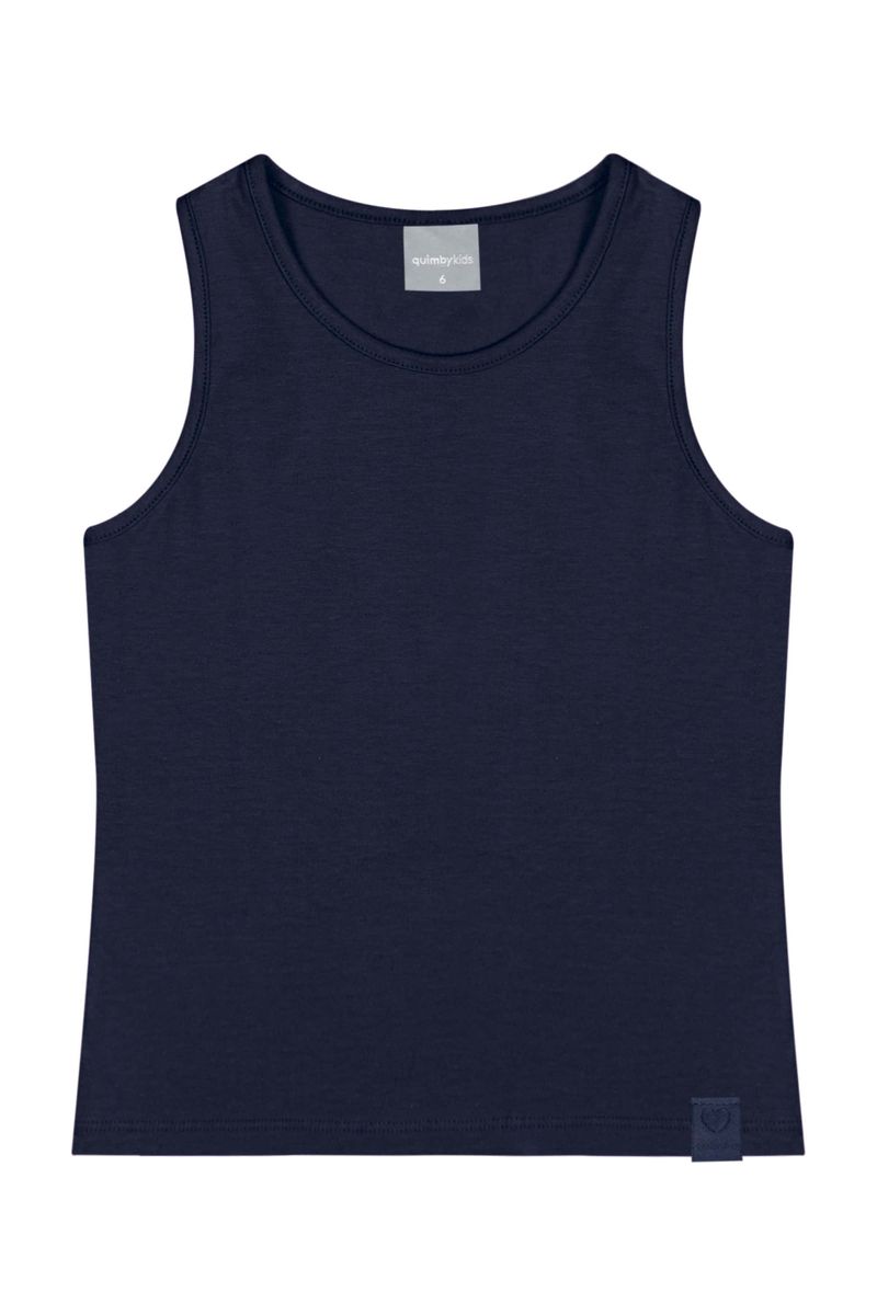 Regata-Basica-Infantil-para-Menina-Azul-Marinho