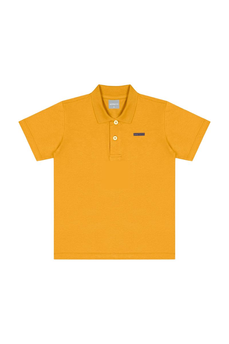 Camisa-Polo-Infantil-em-Meia-Malha-para-Menino-Amarelo