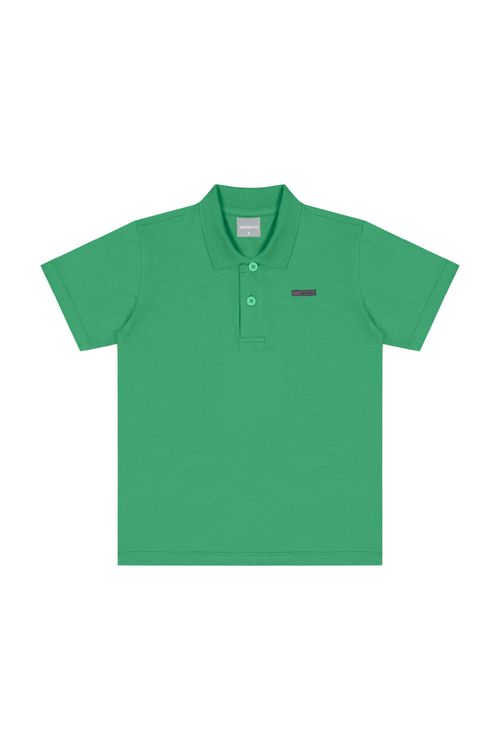 Camisa Polo Infantil em Meia Malha para Menino (Verde) Quimby