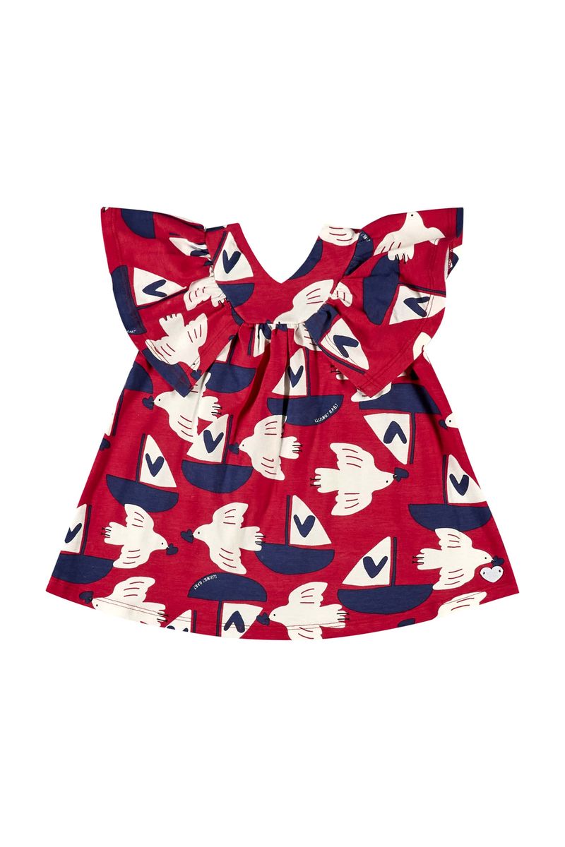 Vestido-para-Bebe-Menina-Vermelho
