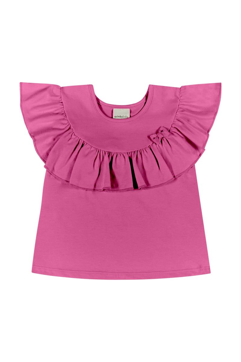 Blusa-para-Bebe-Menina-Rosa-Quimby