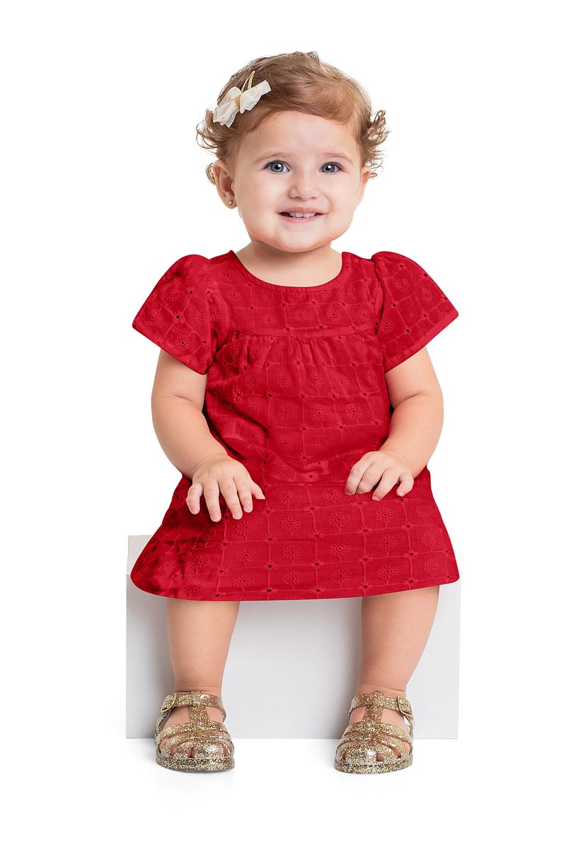 Vestido-em-Tecido-Laise-para-Bebe-Menina-Vermelho