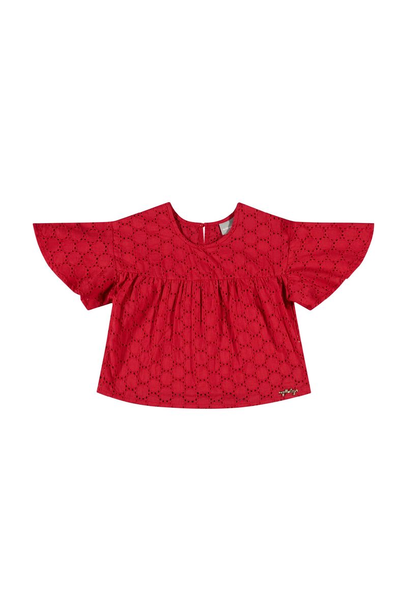 Conjunto-com-Cropped-e-Short-em-Laise-para-Menina-Vermelho