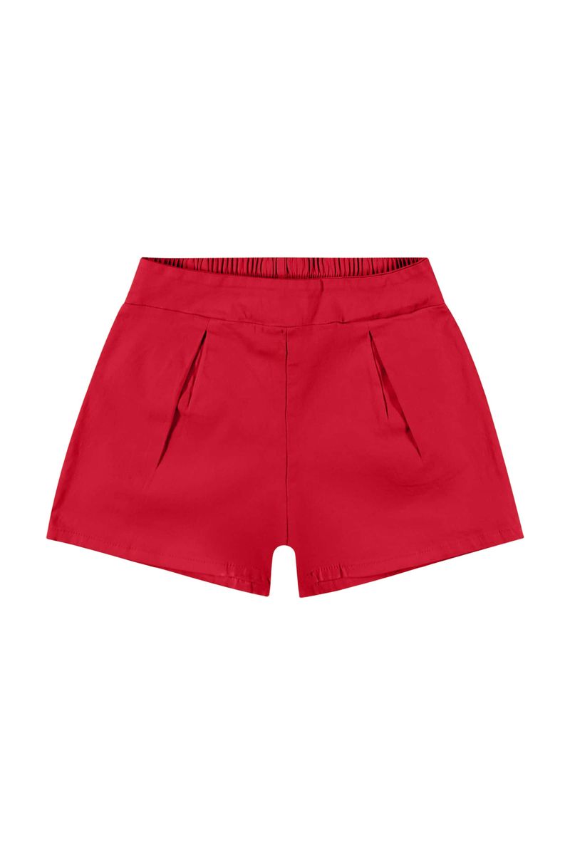 Conjunto-com-Bata-Floral-e-Short-Infantil-para-Menina-Vermelho