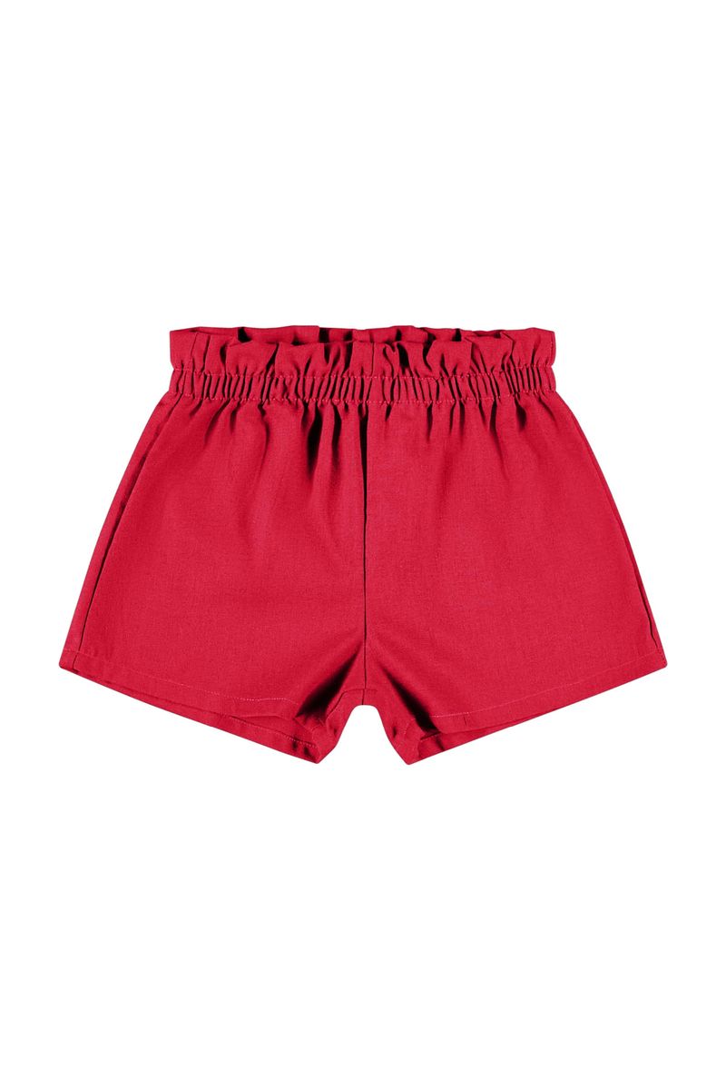Conjunto-com-Bata-e-Short-Infantil-para-Menina-Vermelho