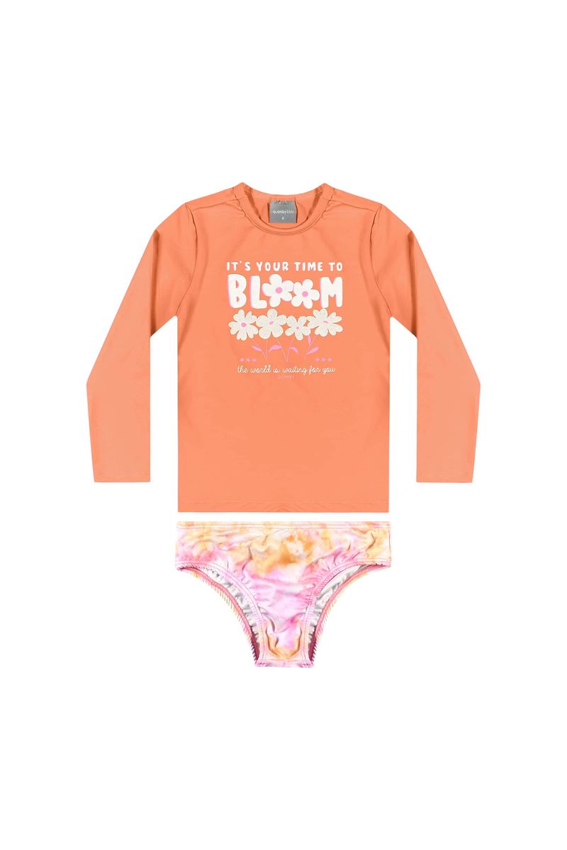Biquini-Manga-Longa-para-Menina-com-FPS--50-Laranja