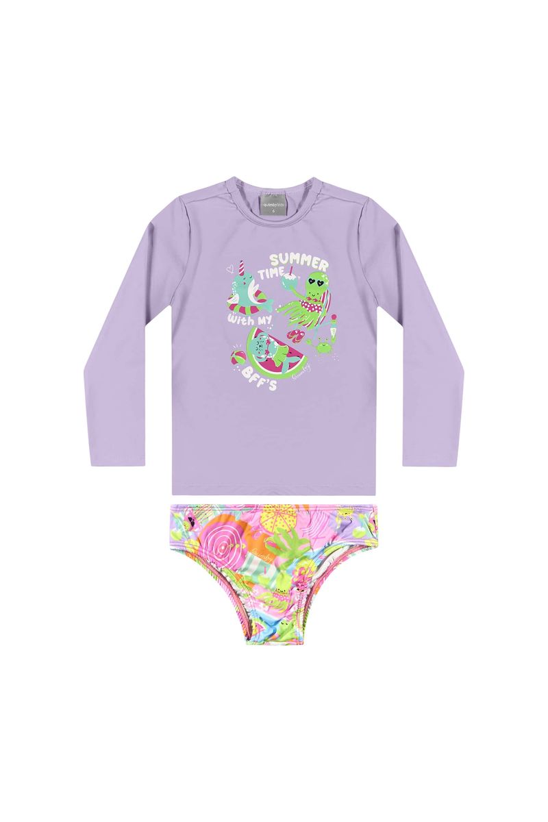 Biquini-Manga-Longa-para-Menina-com-FPS--50-Roxo