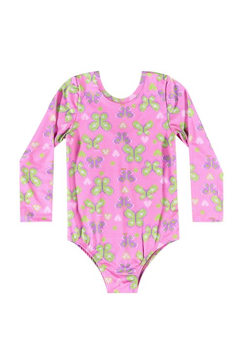 Maiô Manga Longa para Menina com FPS +50 (Roxo) Quimby