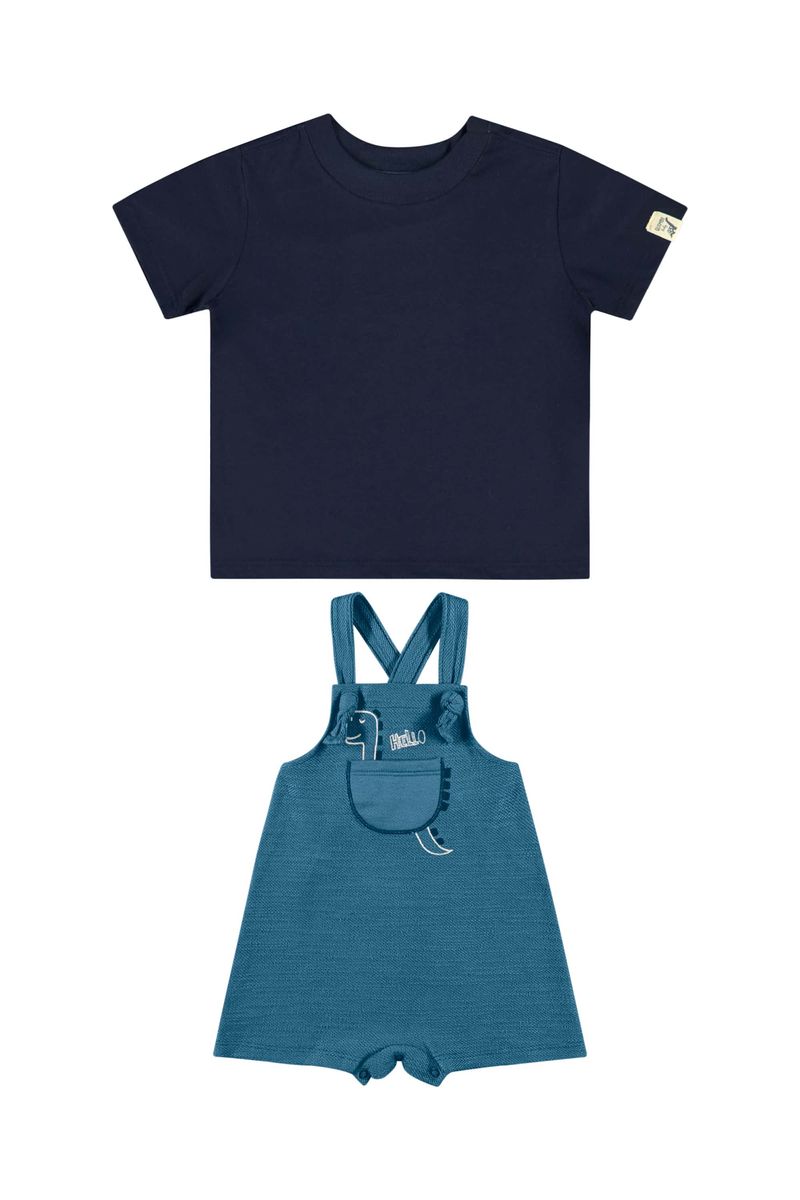 Conjunto-com-Camiseta-e-Jardineira-para-Bebe-Menino-Azul-Marinho