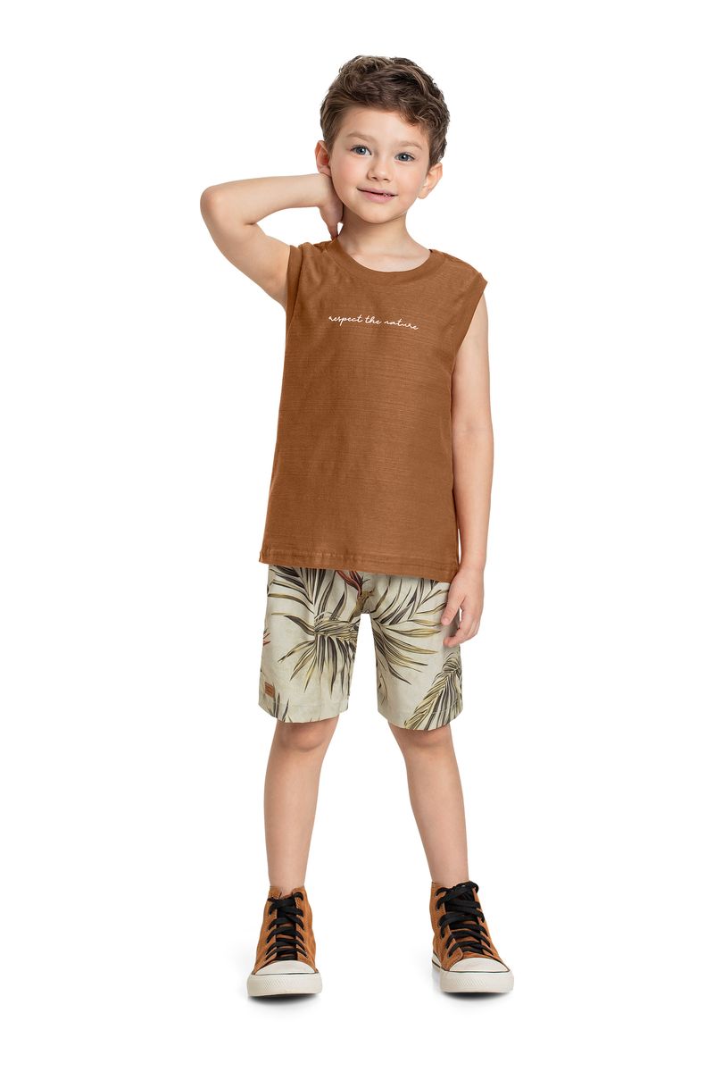 Conjunto-com-Regata-e-Bermuda-Infantil-para-Menino-Marrom