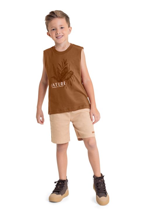 Regata Infantil para Menino (Marrom) Quimby