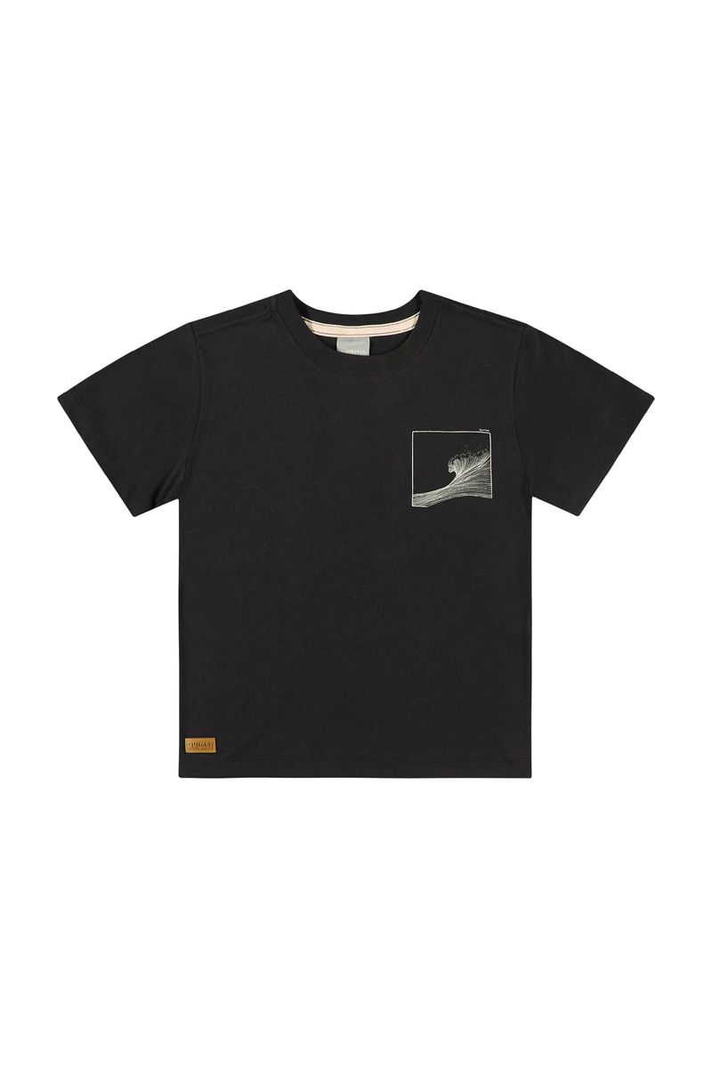 Conjunto-Infantil-com-Camiseta-e-Bermuda-para-Menino-Preto