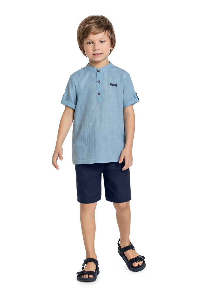 Conjunto-Infantil-com-Bata-e-Bermuda-para-Menino-Azul