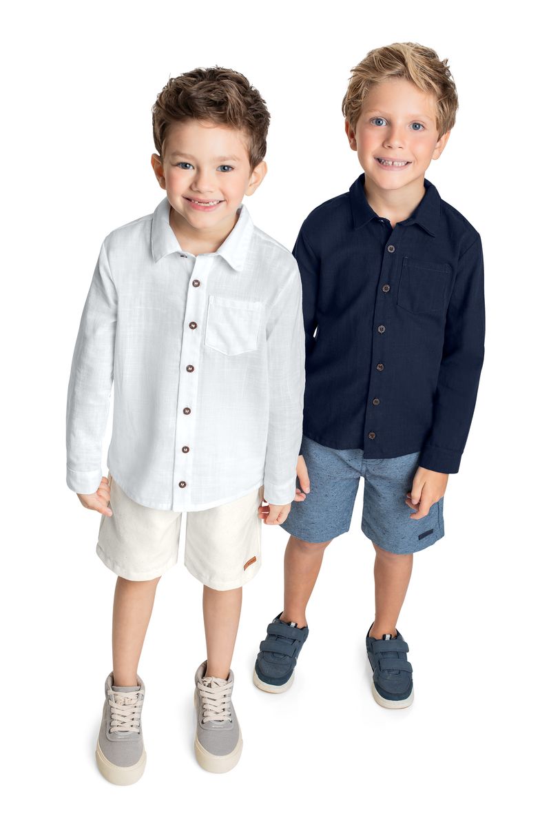 Conjunto-Infantil-com-Camisa-e-Bermuda-para-Menino-Azul-Marinho