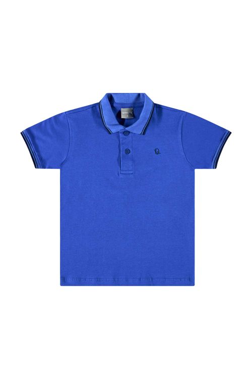 Camisa Polo Infantil para Menino (Azul) Quimby