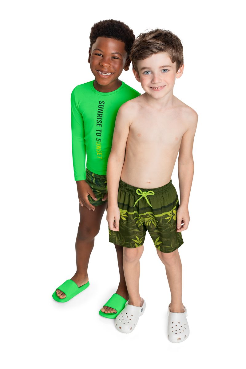 Sunga-Boxer-Infantil-com-FPS--50-para-Menino-Verde