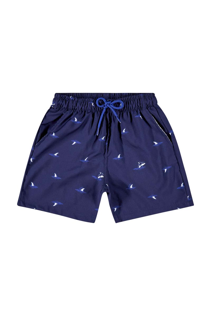 Bermuda-Infantil-em-Microfibra-para-Menino-Azul-Marinho