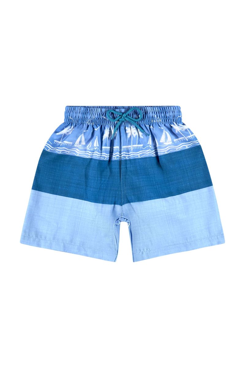 Bermuda-Infantil-em-Microfibra-para-Menino-Azul-Claro