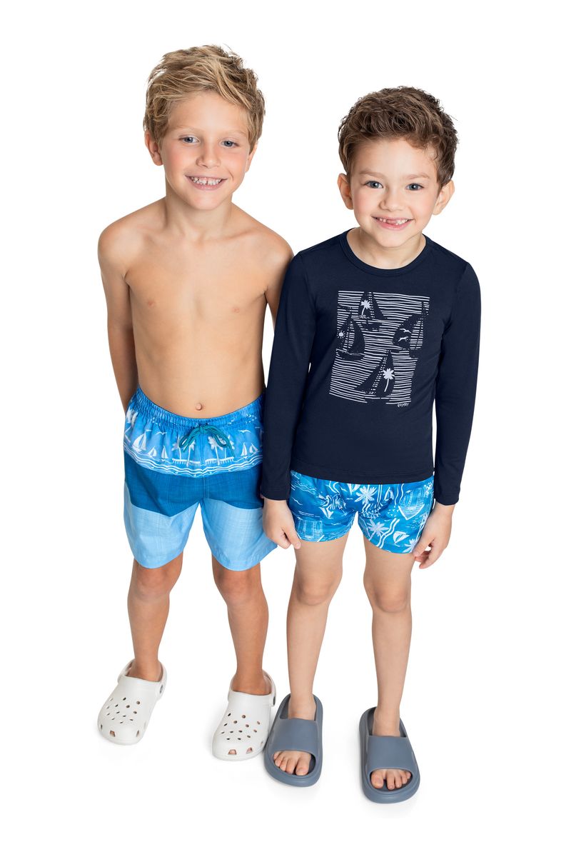 Bermuda-Infantil-em-Microfibra-para-Menino-Azul-Claro