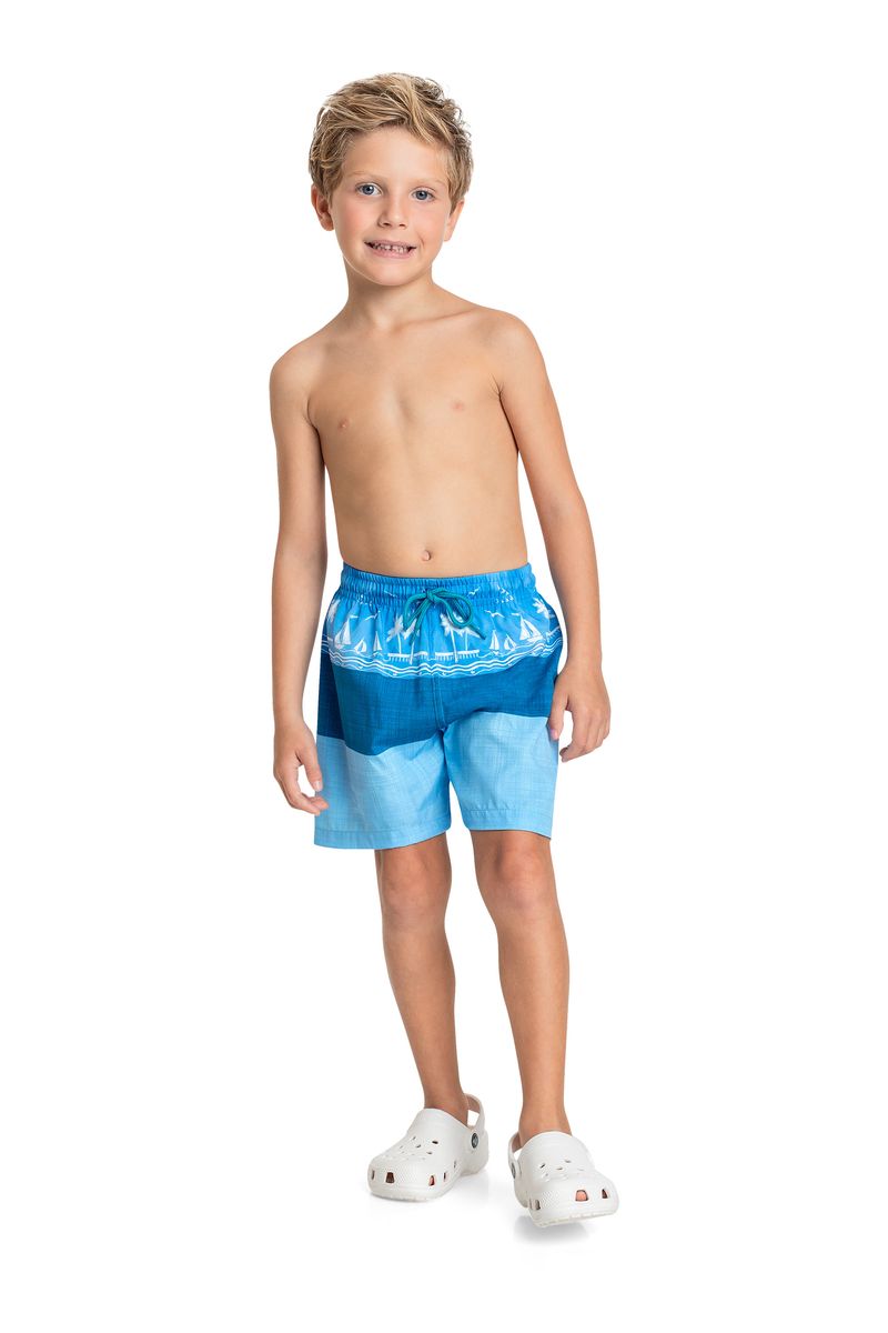 Bermuda-Infantil-em-Microfibra-para-Menino-Azul-Claro