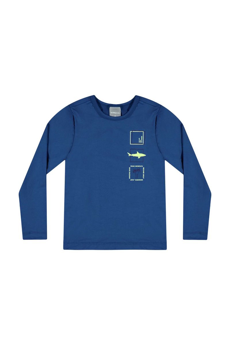 Conjunto-Infantil-com-Camiseta-e-Sunga-com-FPS--50-para-Menino-Azul-Claro