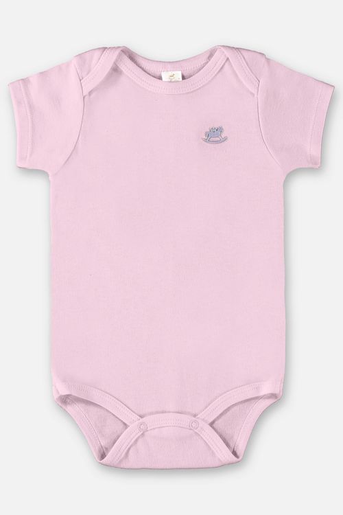 Body Manga Curta em Suedine Unissex para Bebê (Roxo) Up Baby