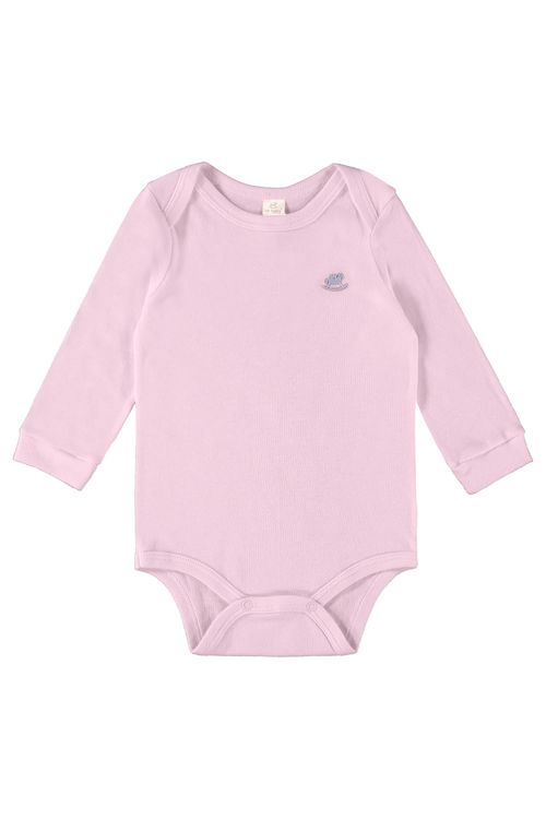 Body Manga Longa em Suedine Unissex para Bebê (Roxo) Up Baby