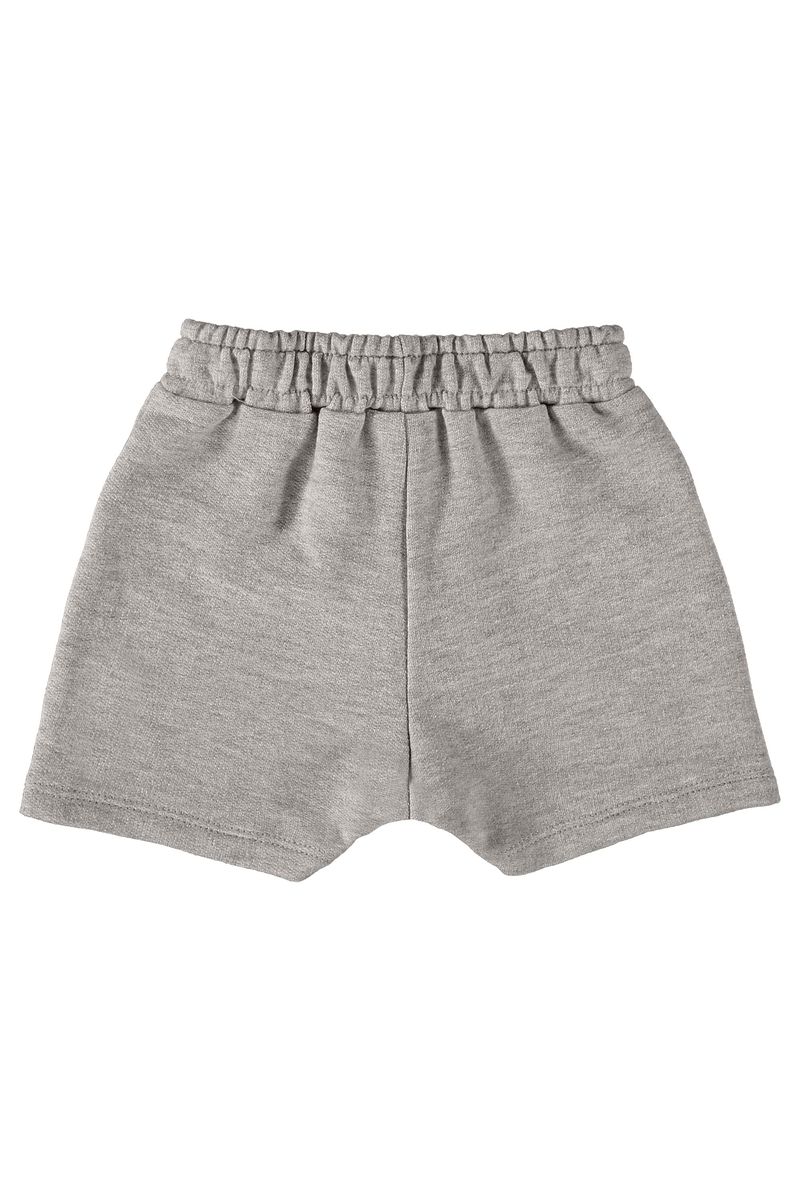short-basico-para-bebe-menino-em-moletom-cinza