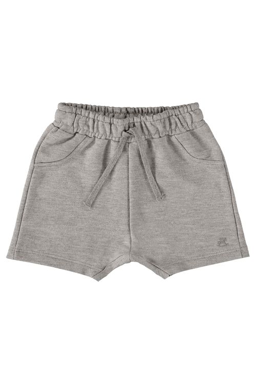 Short Básico para Bebê Menino em Moletom (Cinza) Up Baby
