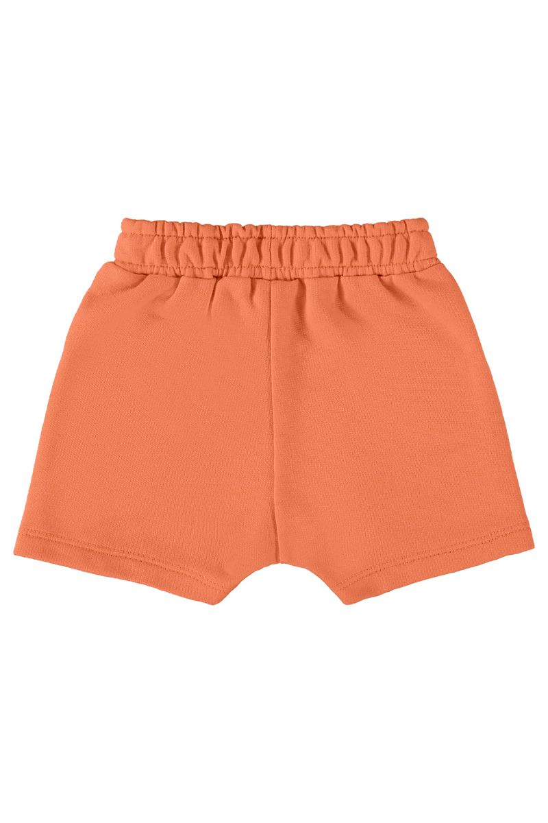 short-basico-para-bebe-menino-em-moletom-laranja