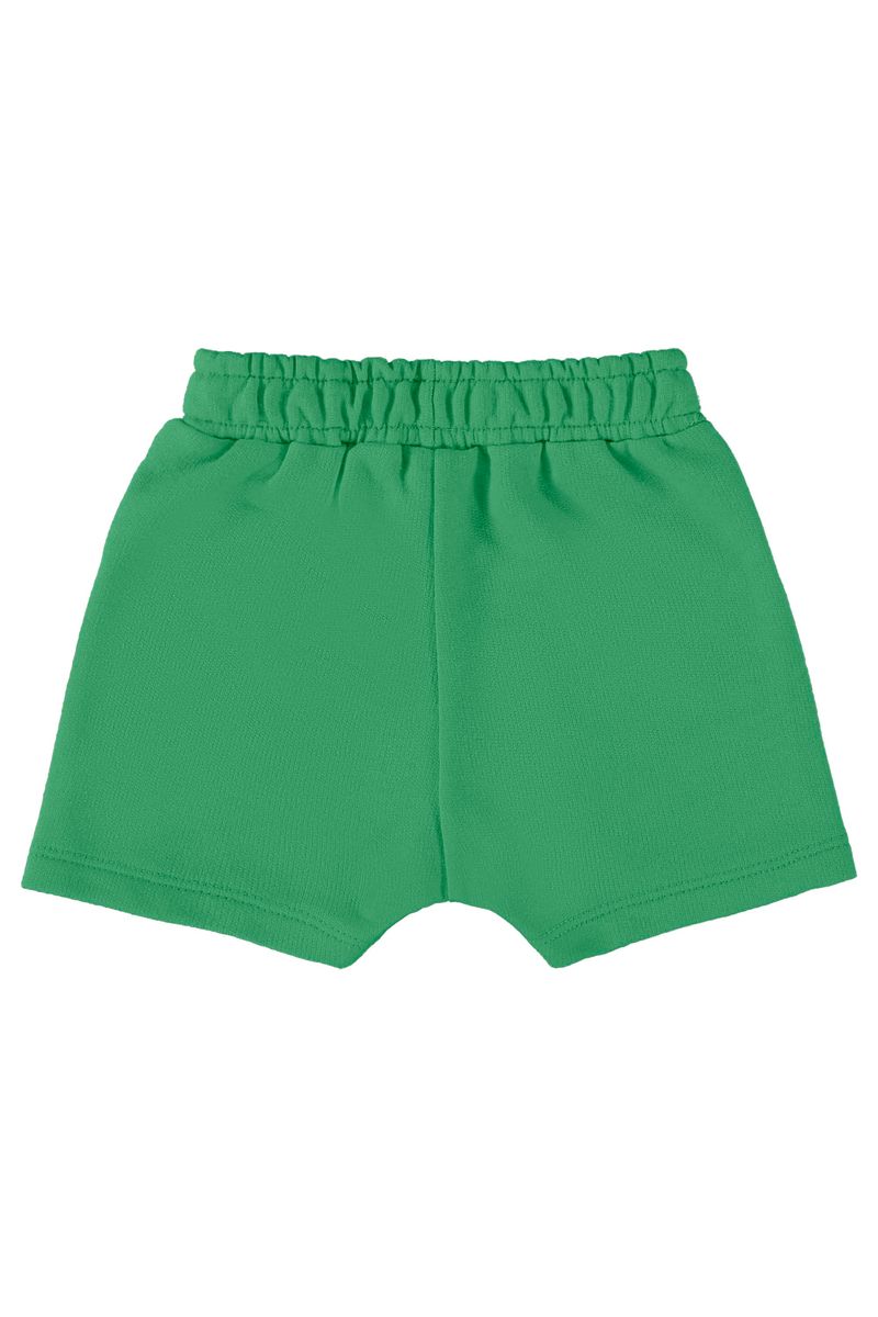 short-basico-para-bebe-menino-em-moletom-verde