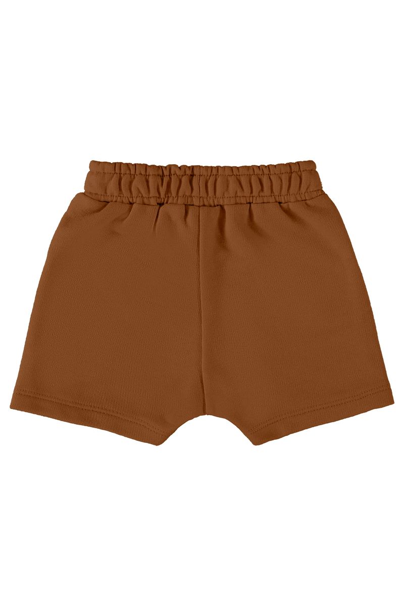 short-basico-para-bebe-menino-em-moletom-marrom