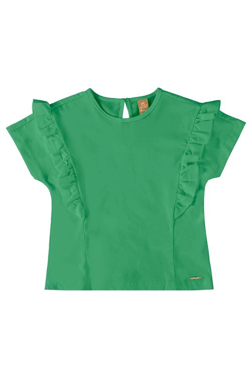 Blusa Infantil Básica em Meia Malha (Verde) Up Baby