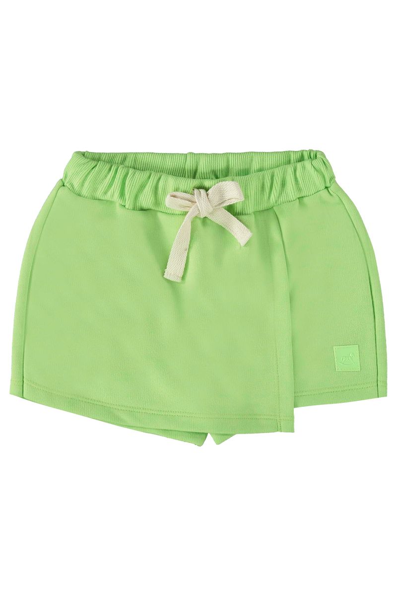 shortsaia-basico-infantil-em-moletom-verde-neon