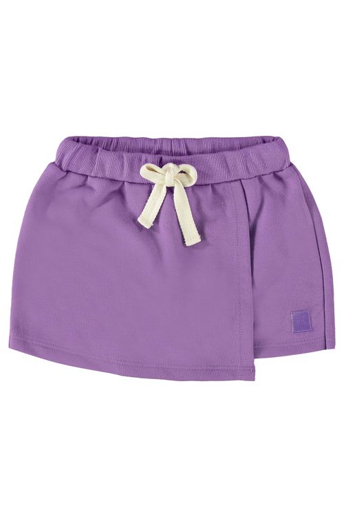 Short-Saia Básico Infantil em Moletom (Roxo) Up Baby