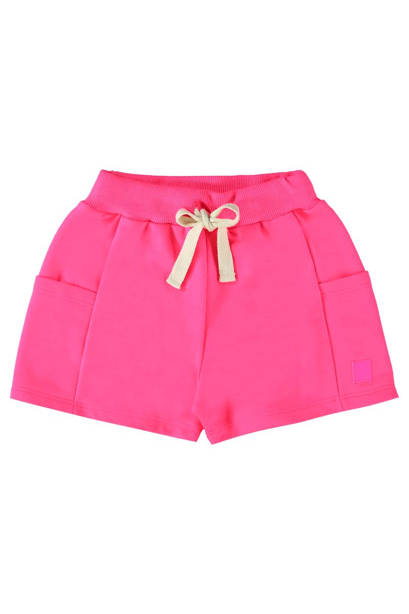 short-basico-infantil-para-meninas-rosa-pink-neon