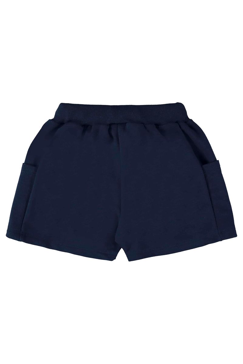short-basico-infantil-para-meninas-azul-marinho