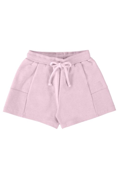 Shorts Infantil em Moletom Linho (Roxo) Up Baby