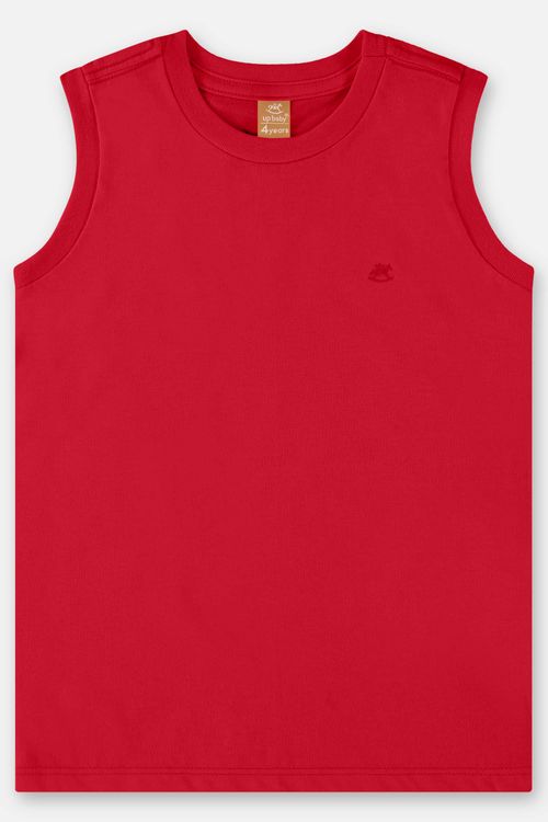 Regata Infantil para Meninos em Meia Malha (Vermelho) Up Baby