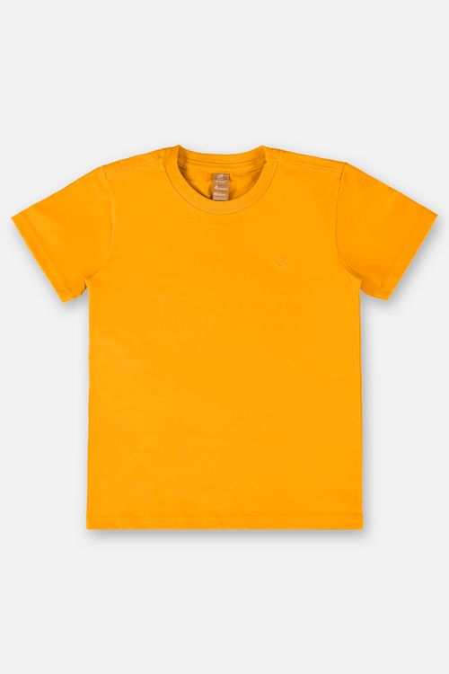 Camiseta Infantil para Menino em Meia Malha (Amarelo) Up Baby