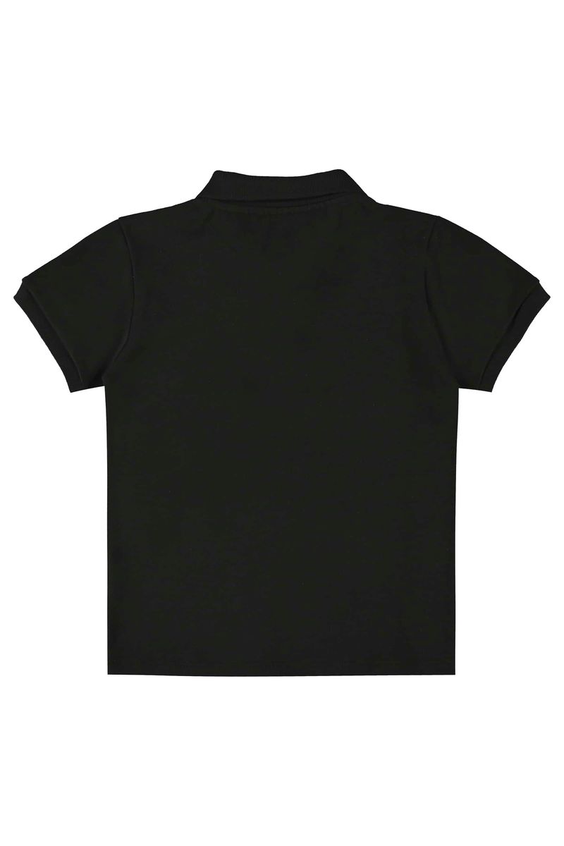 camisa-polo-basica-infantil-para-meninos-preto