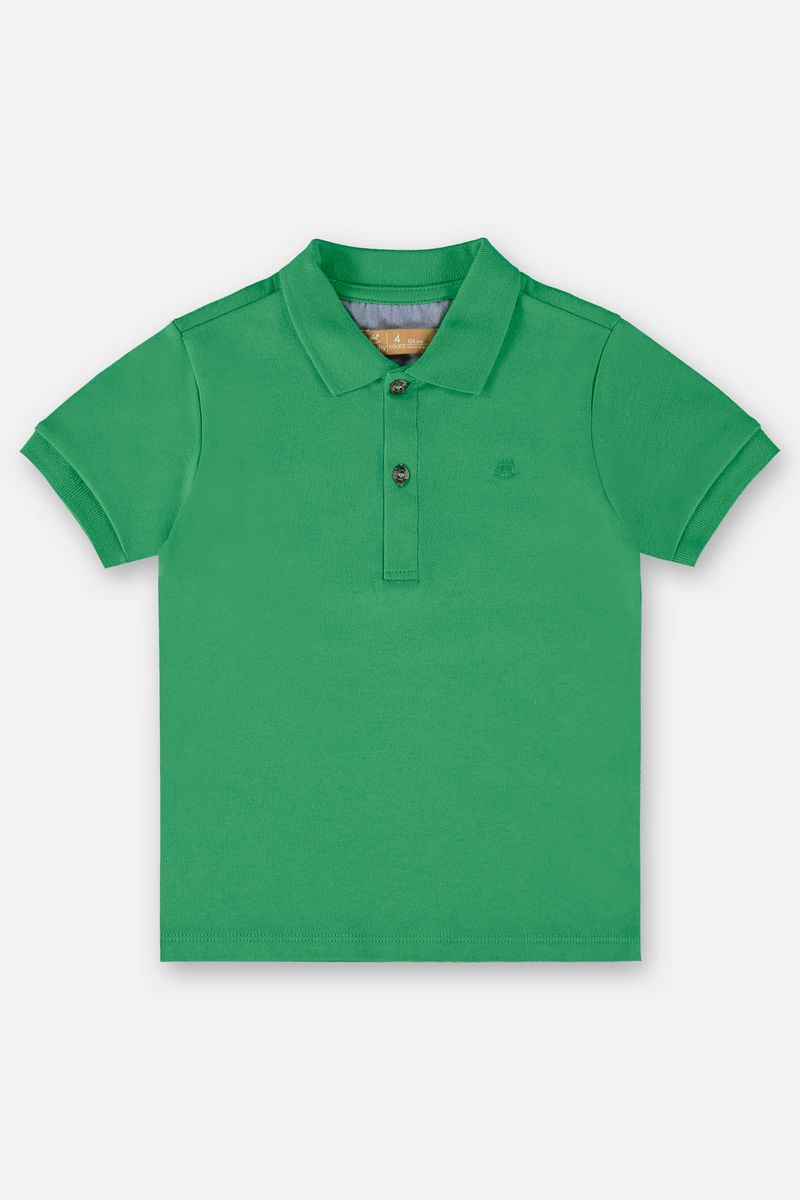 camisa-polo-basica-infantil-para-meninos-verde