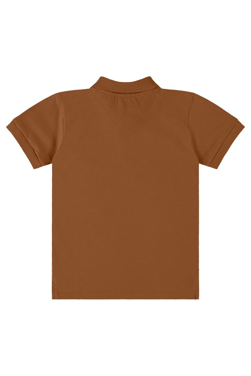 camisa-polo-infantil-basica-para-menino-em-piquet-marrom