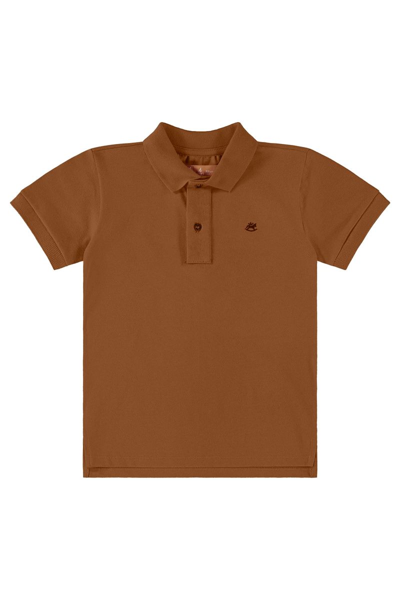 camisa-polo-infantil-basica-para-menino-em-piquet-marrom