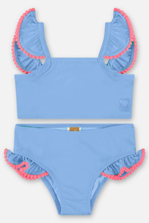 Biquíni Infantil com Top e Calcinha FPS+50 (Azul) Up Baby