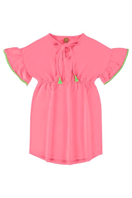 Saída de Praia Infantil em Poliéster FPS+50 (Rosa Pink Neon) Up Baby
