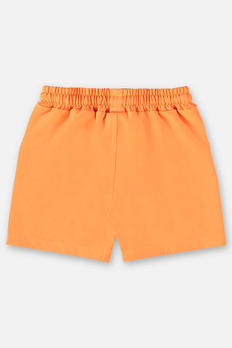 bermuda-de-praia-para-menino-em-microfibra-laranja-neon